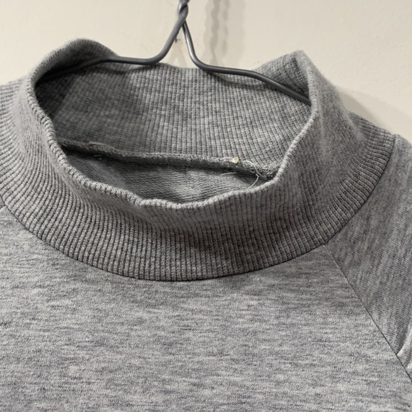 Michael by Michael Kors Heathered Grey Long Sleeve Top Cotton Blend Size M - Picture 4 of 8